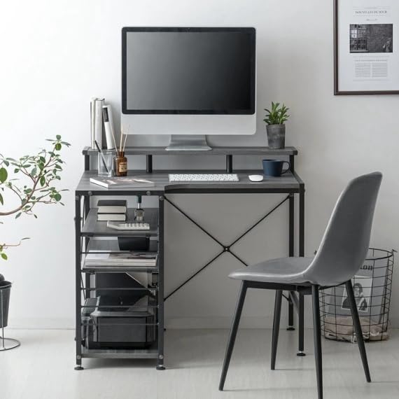 Amazon | パソコンデスク l字型 90cm おしゃれ 机 PCデスク ワーク