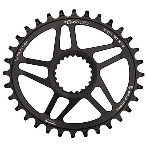 Wolf Tooth Components Elliptical Direct Mount Chainrings for Shimano Cranks (32t, Drop-Stop ST)