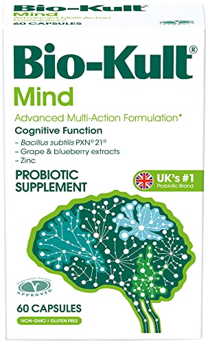 Bio-Kult Mind, Probiotic, Bacillus Subtilis PXN 21, Targets Cognitive Function, with Zinc Citrate, 60 Count