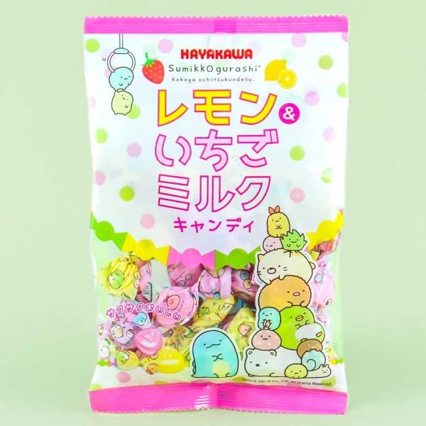 Hayakawa SG Lemon & Ichigo Milk Candy (2.39oz). Cream