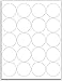 Laser/Ink Jet White Labels (2" Round - 20 Per Page | 500 Labels)