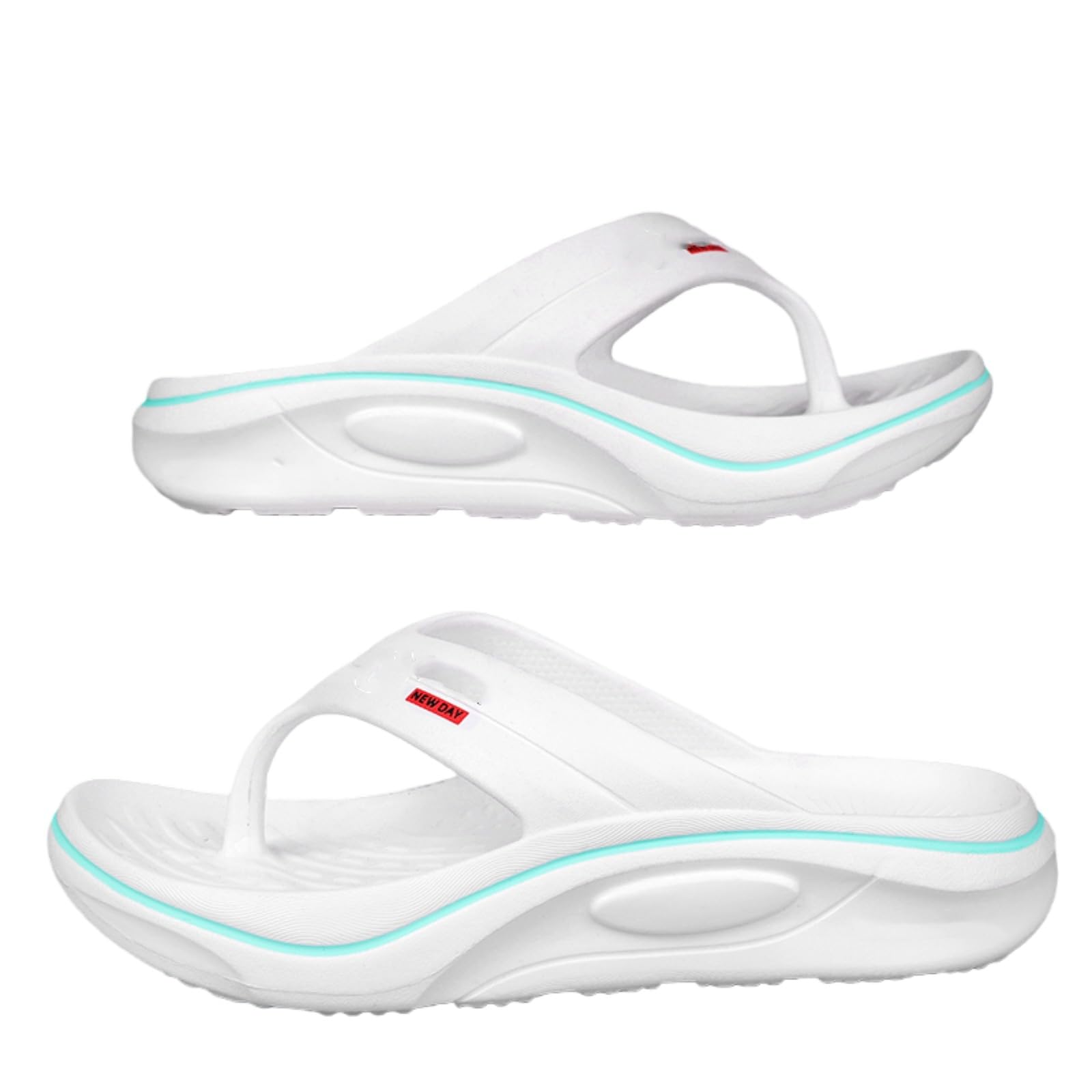Gyios Flip Flops Men's Slippers Outdoor Indoor Soft Slides Casual Shoes Men Beach Sandals Women Home Slippers-white -38-39