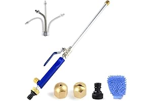 Hydro Jet Power Washer with Universal Hose End: Glass Window Cleaning Watering Sprayer