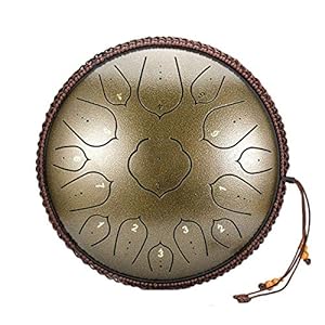 Estrella-L Stalen Tong Drum 15 Notes 14 Inch Pan Drum Percussie Staal Drum Instrument met Mallets, Lotus Drums, Mallet…