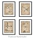 Propeller Airplane Aviation Decor - Great Gift - Set of FOUR (8