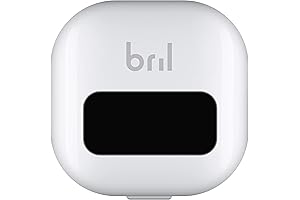 Bril UV-C Toothbrush Sanitizer, Portable Sterilizer, Cover, Holder, and Case for Any Toothbrush Size, White
