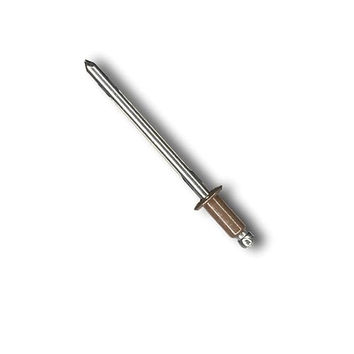 Eagle 1 Blind Pop Rivets (250 count) #43 Stainless Steel and #44 Aluminum Rivets, Multiple Colors, Free 1/8" Drill Bit wih Order, Quantity Discounts Available (#43 Stainless Steel, Brown)