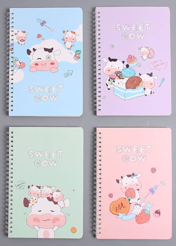 Amazon | かわいいカートゥーンノート、中学生A 5ノート、日記帳