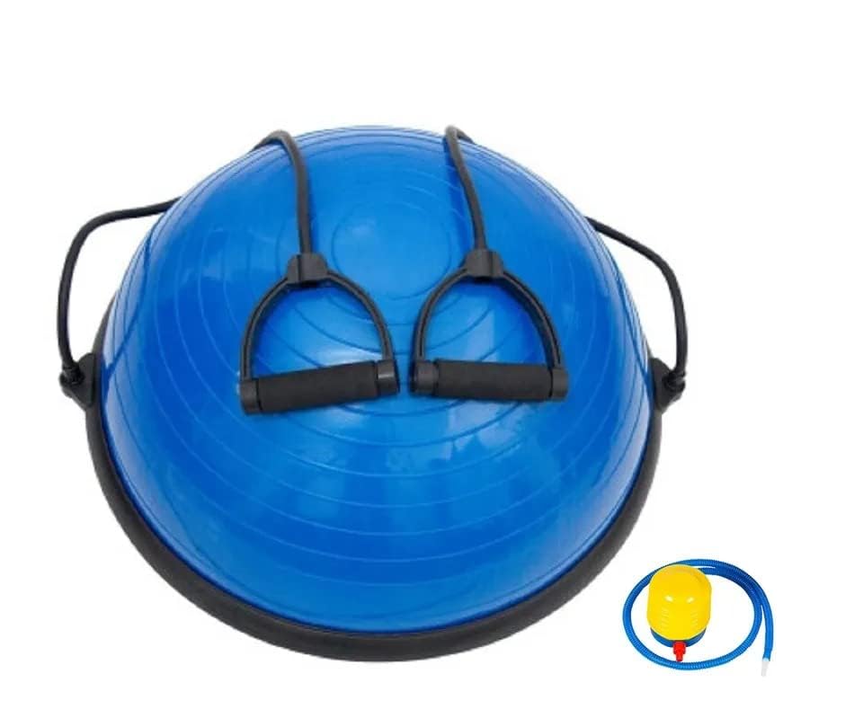 Dr. Choudhary Exercise Balls Half Balance Ball Board with Resistance Bands Balance Trainer with Pump for Training Yoga Home Fitness Stability Workout-image-7