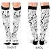 voucong Fashion Music Score White fit support socks for pregnancy for women mujer 1 pair