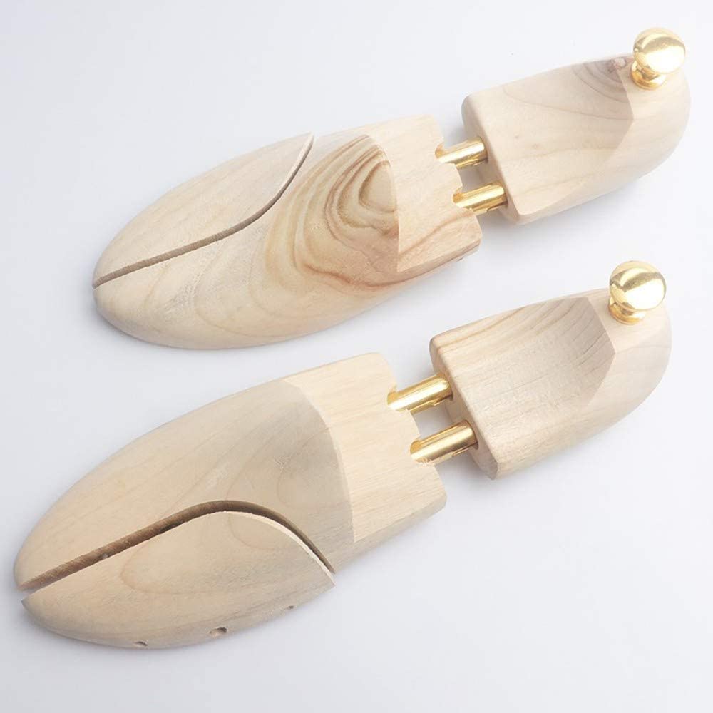 Extensor de Zapatos de Madera de alcanfor perfumado, expansor de Cordones Ajustables de Madera Maciza para Zapatos de Cuero Unisex (A 41) (A 35)