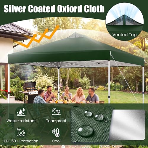 Image of Tangkula 10 x10 Ft Pop Up Canopy with Center Lock