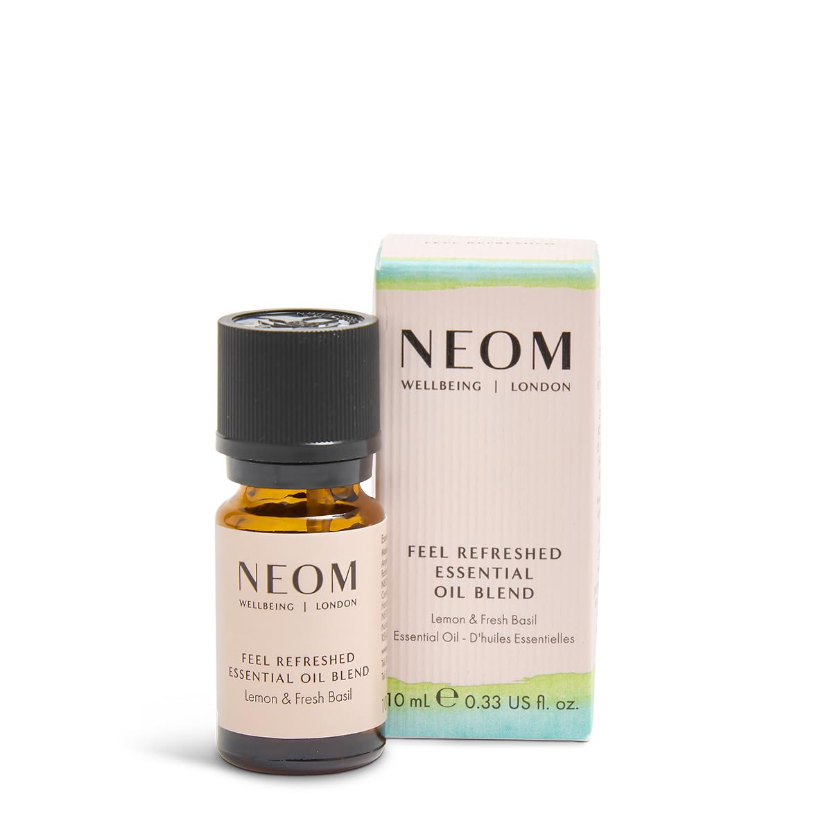 NEOM Feel Refreshed Essential Oil Blend, Lemon & Basil, 10ml