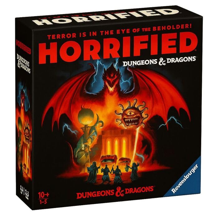 Ravensburger - Horrified Dungeons, Juego de Mesa para Mayores de 10 años | Juego de mesa Horrified Dungeons & Dragons, para niños a partir de 10 años, en reuniones familiares, para compartir partidas.