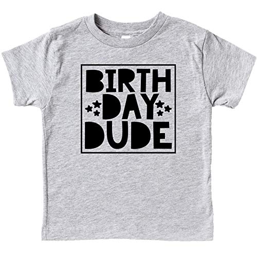 Olive Loves Apple Birthday Dude Square All Birthdays T-Shirts and Raglans for Any Birthday Outfit Light Gray Shirt 12 Months