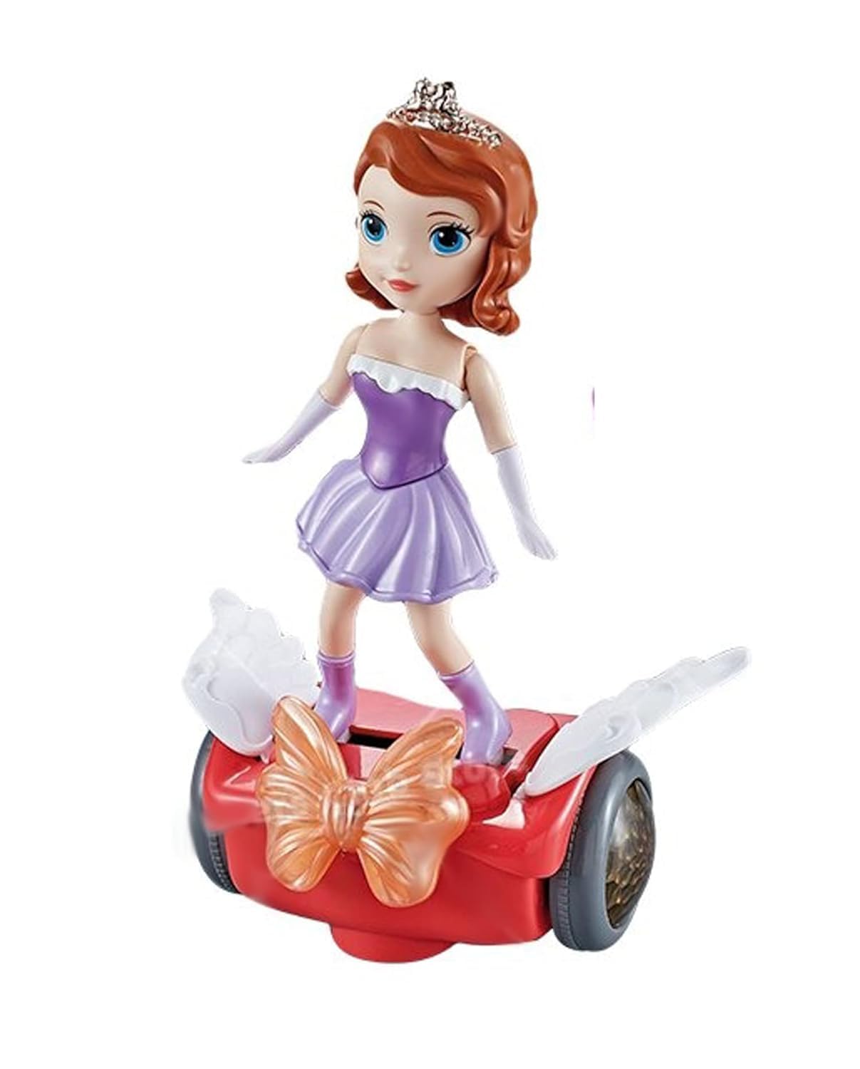 Jack Royal Ice Princess Balancing Car Toy Doll Interactive Revolving Cute Doll Colorful LED Lights and Music for Girls (Color and Design as per Stock)