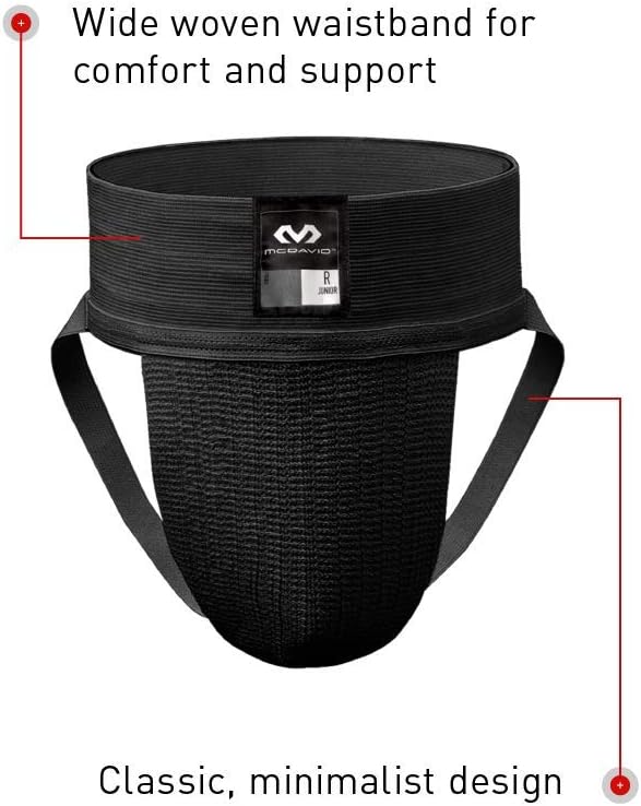 McDavid Men's Athletic Supporter Jockstrap, Lightweight & Protective Design with Wide Waistband, Cup Not Included, 2-Pack - Image 2