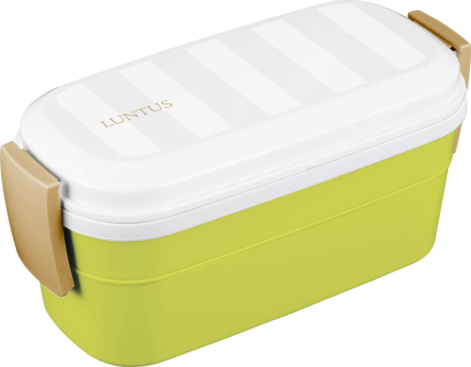 アスベル Asbel Lantas CS-T600 Lunch Box, 23.6 fl oz (600 ml), Light Green, Width 7.6 x Depth 3.5 x Height 3.5 inches (19.3 x 8.9 x 8.9 cm), Includes Spoon and Chopsticks