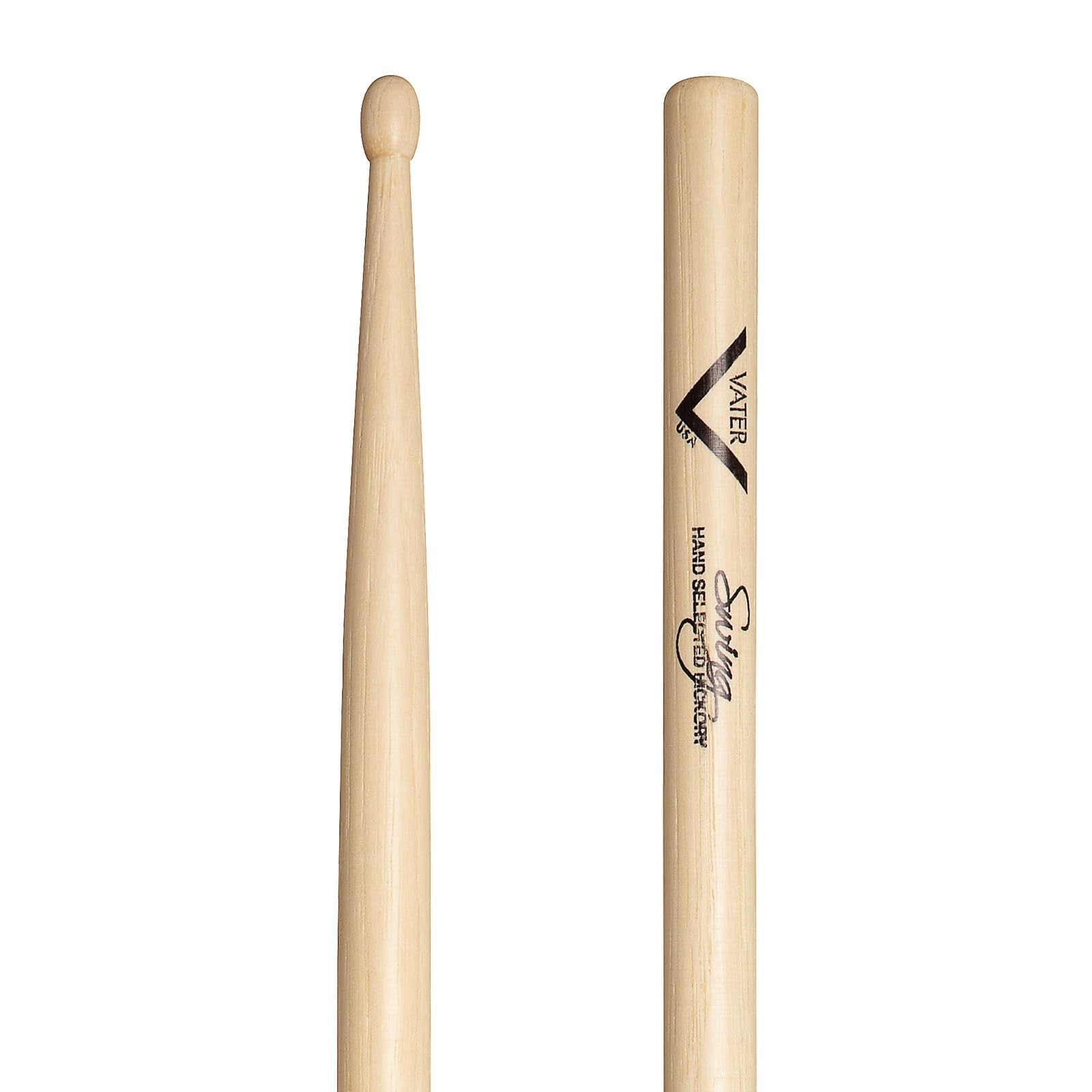 Vater - Swing (Wood Tip) American Hickory Drumsticks - VHSWINGW
