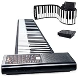 Little Step 88鍵盤の折りたたみ式エレクトーン 128音色とリズム 日本語譜面台 スピーカー内蔵 ペダル付き　Bluetooth/USB対応　初心者適用