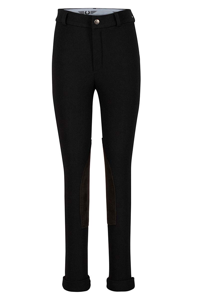 TuffRider Kid's Ribb Jods, Black, 16