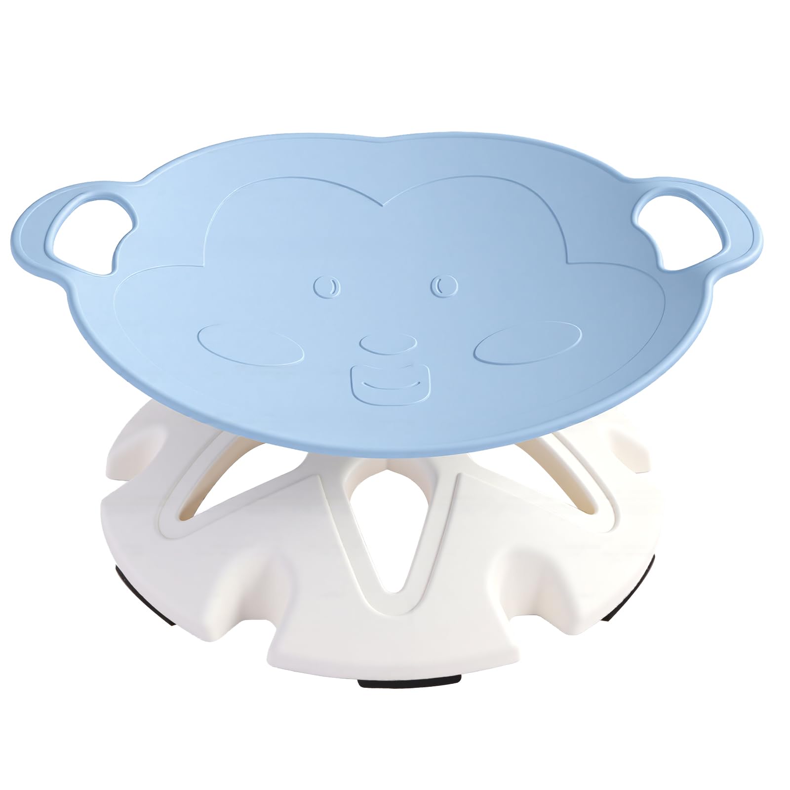 Panana Spinning Swivel Chair for Kids,Indoor Floor Seating with 360 Degree Rotation Base, Children's Spinning Seat for Sensory Balance Coordination (Blue)