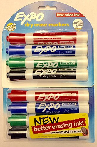 Expo Dry Erase pennarelli con punta a scalpello -4...