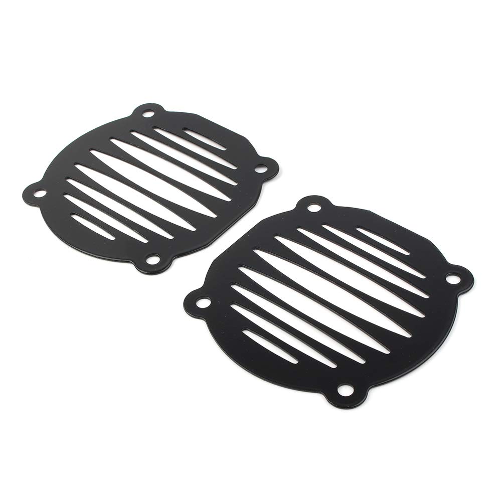 Cnswee6 Speaker Grill Cover Front Speaker Grill for Harley -Davidson FLHT Models 2000-2013 Black