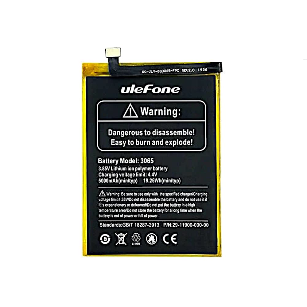Audiosystem BATTERIA PER ULEFONE ARMOR 5 3065 5000MaH PILA RICAMBIO NUOVA