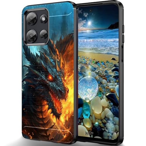 RUUHLJLET Designed for Motorola Moto G Power 2025 6.8" 2025 Case,Brushed Texture Soft TPU Slim Fit Protective Phone Cover,Dragon - image 1