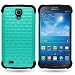 CoverON® Hybrid Dual Layer Diamond Case for Samsung Galaxy Mega 6.3 - Teal Hard Black Soft Silicone