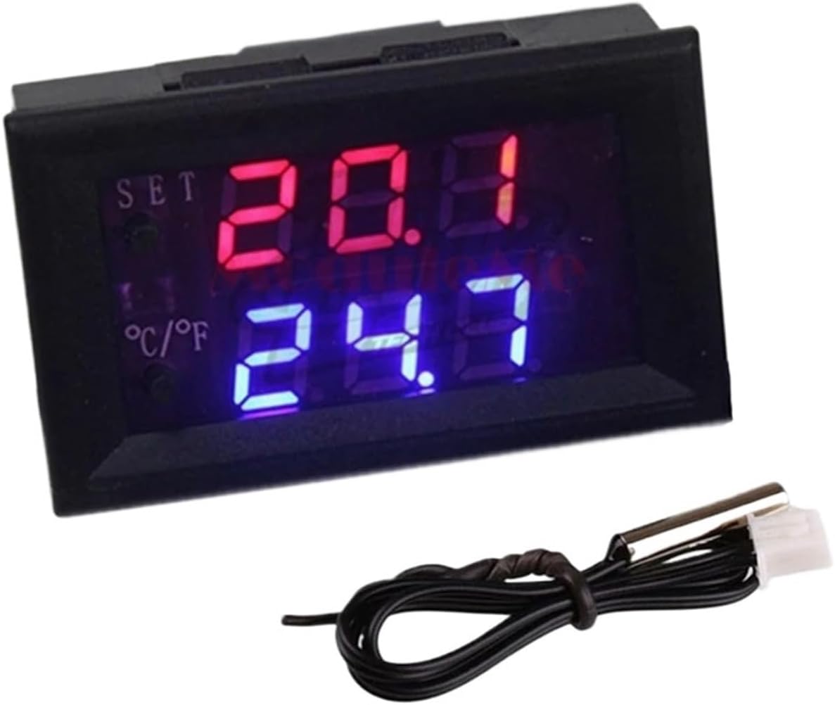 4PCS DC 12V Digital Thermostat Temperature Controller Regulator Thermoregulator Incubator NTC Sensor W1209WK W1209 Switch Module(W1209 Blue)