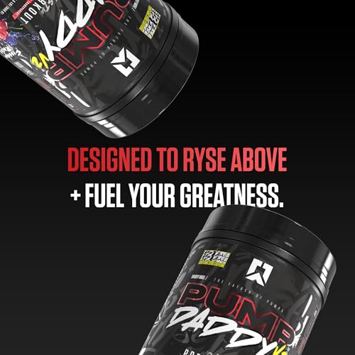 Image of RYSE Pump Daddy V2 Pre Workout Powder - Noel Deyzel Signature - Freedom Rocks - Non-Stim Supplement with Citrulline, Creatine and Beta Alanine for Pumps, Endurance and Strength - 40 Servings