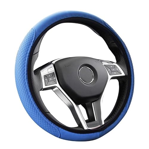 Flaconi Funda Volante Coche,15” Funda Volante,Funda Volante Coche Universal,Cubre Volante Coche,Funda para Volante Coche,Fundas Volante Coche,Adecuado para la Mayoría de Automóviles(Azul)