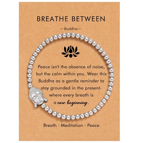 OBSUN Buddha Bracelets for Women, Meditation Accessories Stress Relief Gifts Mindfulness Buddha Statue (Buddha)