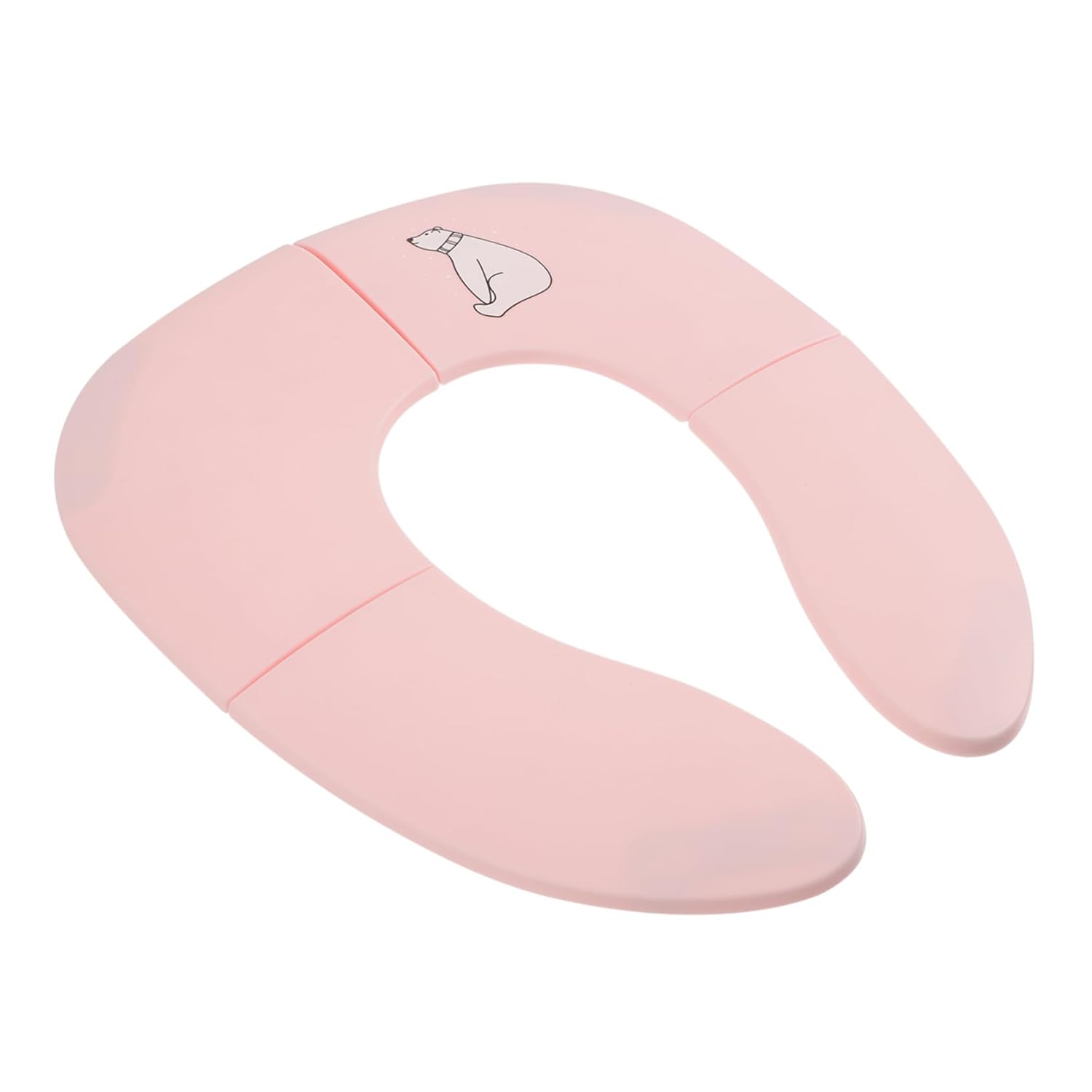Folding Potty Training Seat Portable Toilet Ring for Boys Washable Toilet Seat Pad for Travel Lightweight Sturdy Design for Indoor Outdoor Use