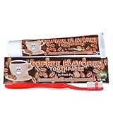 Fresh Pig Coffee Flavored Toothpaste - Coffee Lovers Gift Ideas White Elephant Gifts for Adults Under 10 Fluoride Free Toothpaste for Women or Men Birthday or Christmas