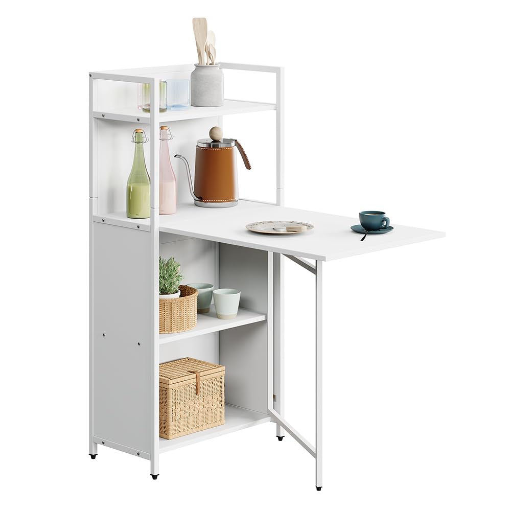 Vicco Scrivania Savio, Bianco, 30-100 x 57 cm