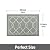 THRILRUG Indoor Fall Doormat 36"x24",Durable Welcome Mat Low Profile Floor Mat Absorbent Front Back Door mat Outdoor Non Slip Rugs for Entryway, Patio, High Traffic Areas Washable-Sage Green Trellis