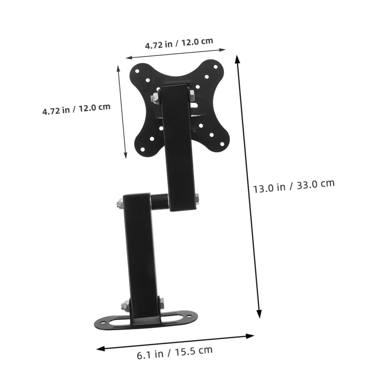 Cabilock 2 Pièces Support De Moniteur Support Mural pour Écran Moniteur Mural Support pour Moniteur Support TV d'angle Supports TV pour Les Coins Support Mural pour Téléviseur Le Fer