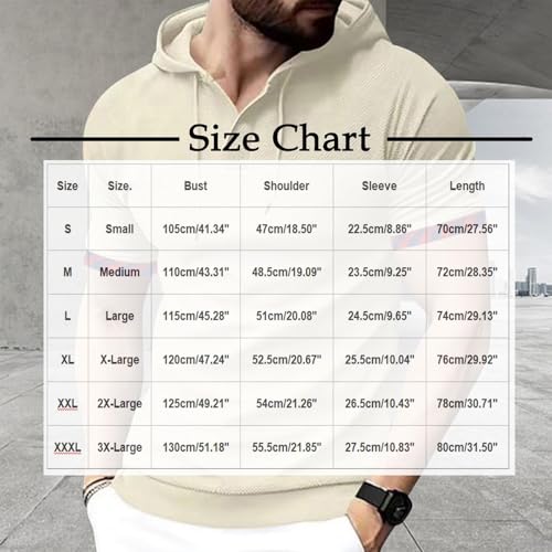 Men's Short Sleeve Hoodie Shirt Casual Waffle Knitted Pullover Athletic Casual Hood Sport Sweatshirt Hooded T-Shirts3