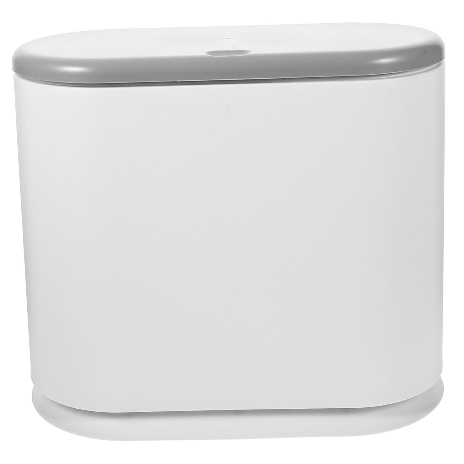 Trash Can Press Lid Dual Waste Bin for Bathroom Kitchen Slim Design Material for Office and Home Use