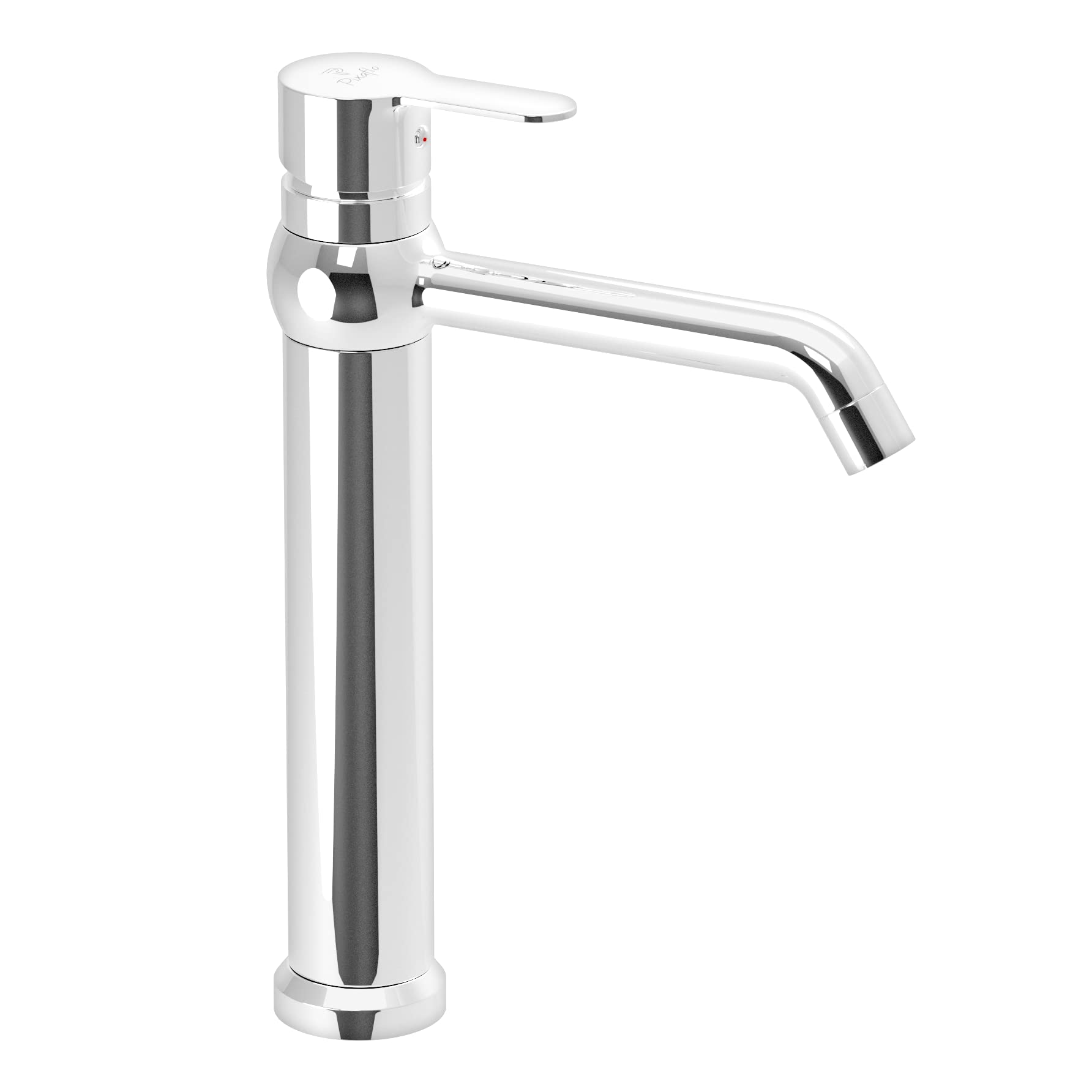 Pixaflo Brass Extended Tall Body Hot & Cold Single Lever Basin Mixer 12" Tap with 360-Degree Swivel Spout and 24 inches Long Braided Hoses (Chrome) (Fission) (B0BM4QG8HT) Amazon Price History, Amazon Price Tracker