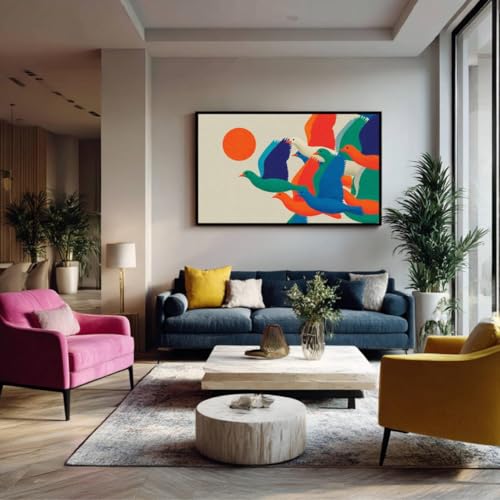 Décoration scandinave oiseau minimaliste poster moderne 30x40 cm - 4