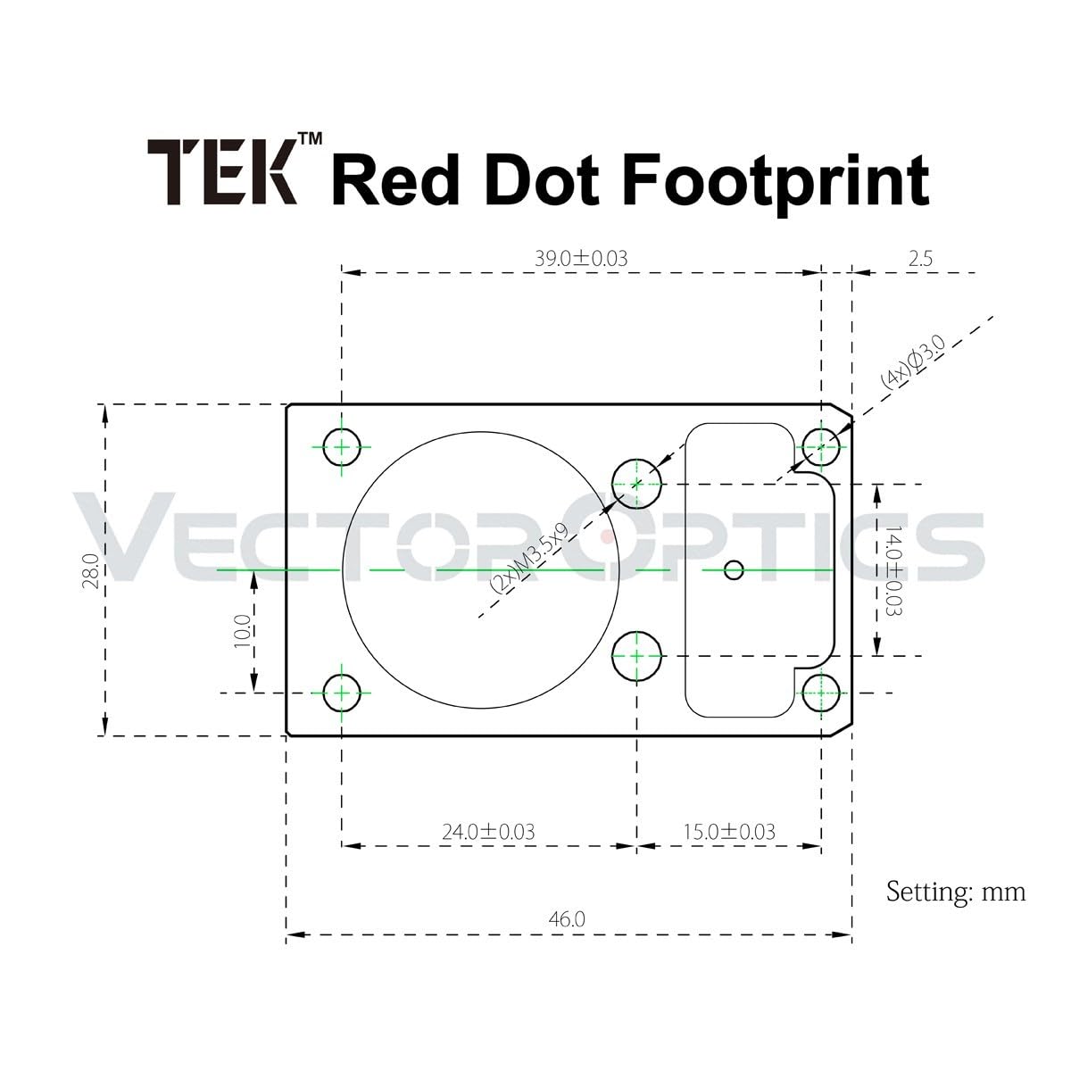 Vector Optics SCRD-19II Frenzy 1x17x24 Rotpunkt Visier für Sport, Airsoft und Jagd, Luftgewehr, Ziel-Visier, Reflex-Visier, Red-Dot zum zielen