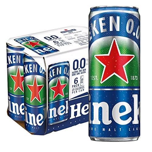 Heineken 0.0 Zero Alcohol Beer Can 330ml (Pack of 6)