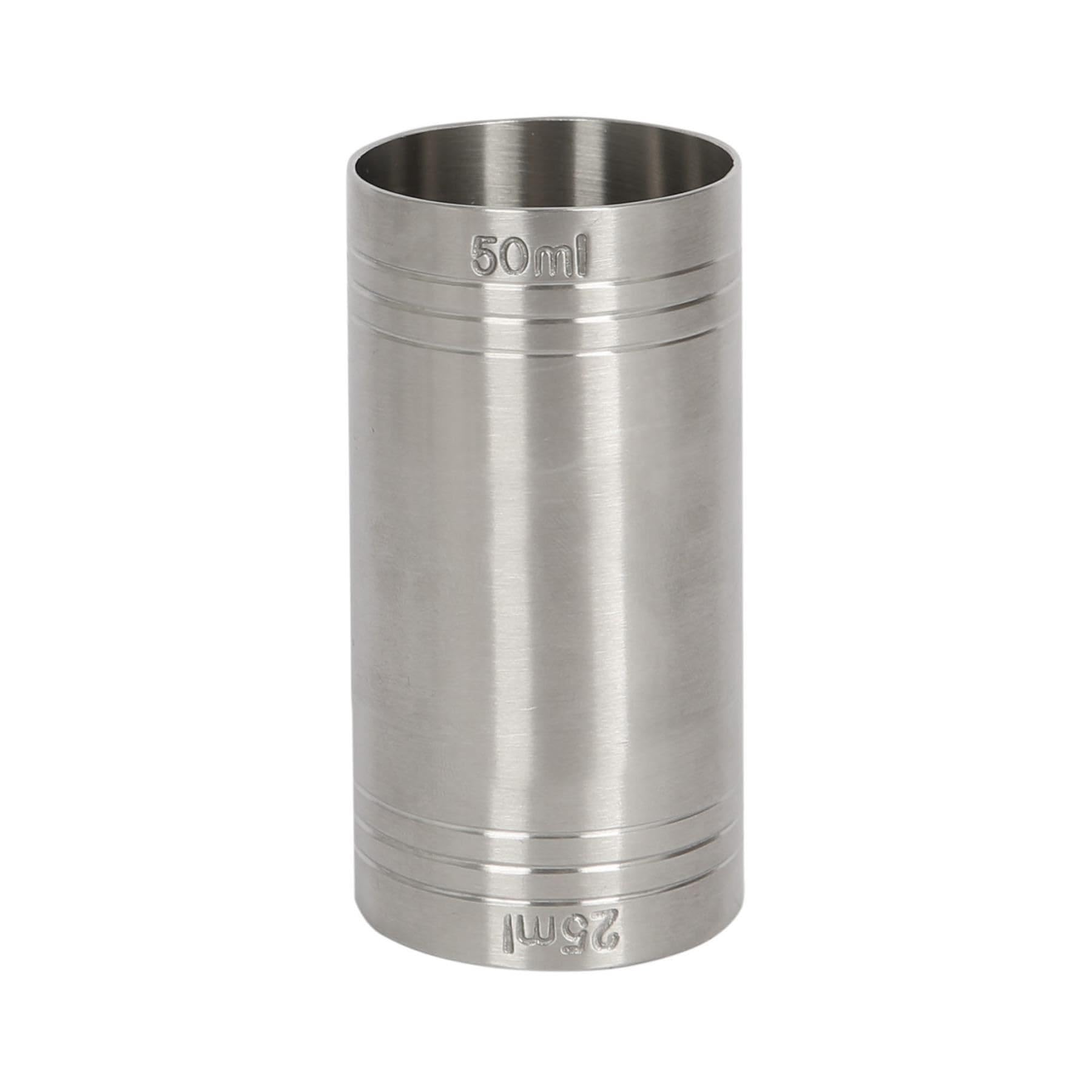 Rink Drink Stainless Steel Thimble Measure - 25/50ml - Silver