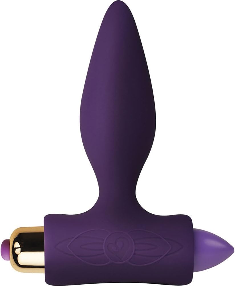 Rocks Off Petite Sensations Plug Purple –Vibrating Anal Plug, 7 Modes (3 Speeds & 4 Patterns), Slim Contoured Shape, Water-Resistant, Quiet, 90g