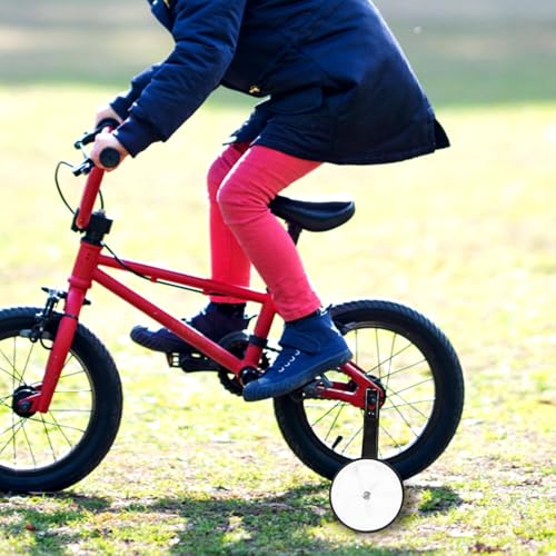 Ruedas de Entrenamiento para Bicicleta 12-16 Pulgadas Blancas con Soporte Estabilizador, Ruedas Silenciosas y Resistentes para Ciclismo miniatura 4