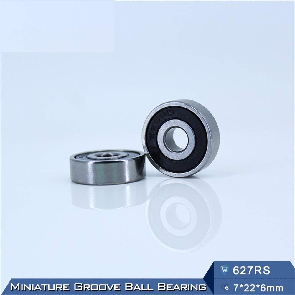 627RS 627-2RS 52100 ABEC-5 Chromowane łożysko stalowe 7 * 22 ​​6 mm miniaturowe uszczelnione kulki sztywne łożyska 627 2RS